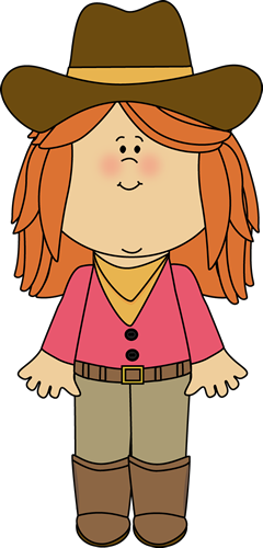Cowgirl Clipart - Riding A Horse Clipart (240x500)