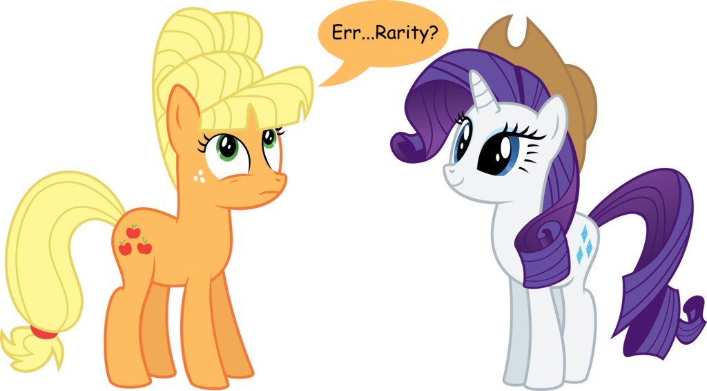 Fancy Applejack And Rarity By Ulyssesgrant - Mlp Applejack Fancy (1024x566)