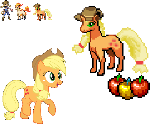 “ I Plan To Make The Mane Six So I Started With Applejack - My Little Pony Apple Jack (500x445)