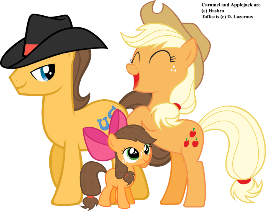 Applejack's Family By Dlazerous - My Little Pony Casais (900x714)