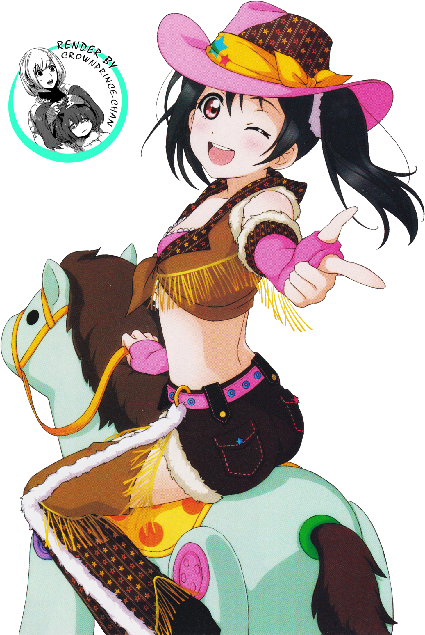 [render] Nico Yazawa - Anime Love Live Nico Render (1600x2251)