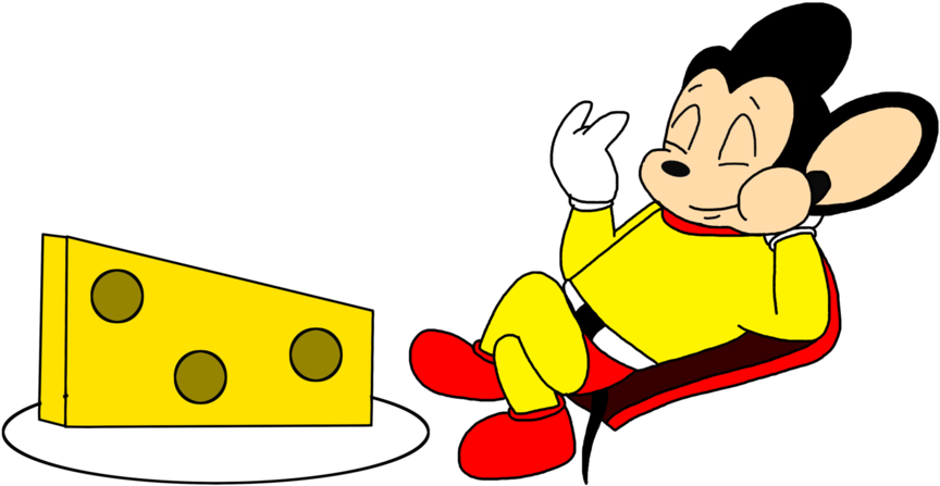 Mighty Mouse Eating Cheese By Marcospower1996 - Super Mouse With Cheese (1600x1600)