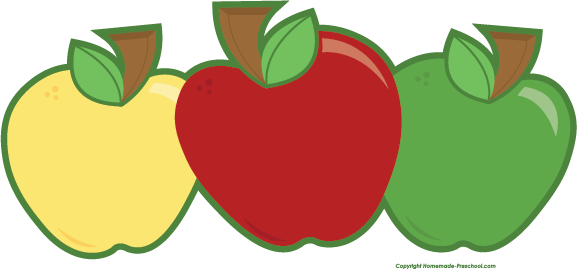 Free Apple Clipart - Apples Clipart Free (577x269)