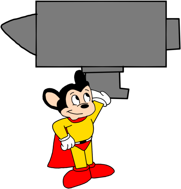 Mighty Mouse Carrying A Anvil By Marcospower1996 - Mouse (974x820)