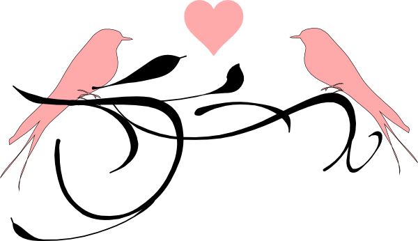 Clip Art Love Birds (600x346)