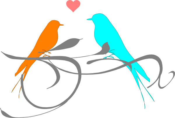 Love Birds Clip Art At Clkercom Vector Online - Clip Art Love Birds (600x406)