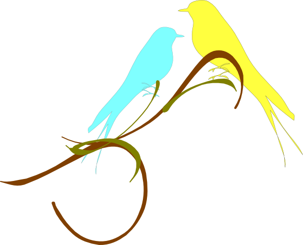 Lovebirds Download Png Picture - Burung Love Bird Vectorpng (600x486)