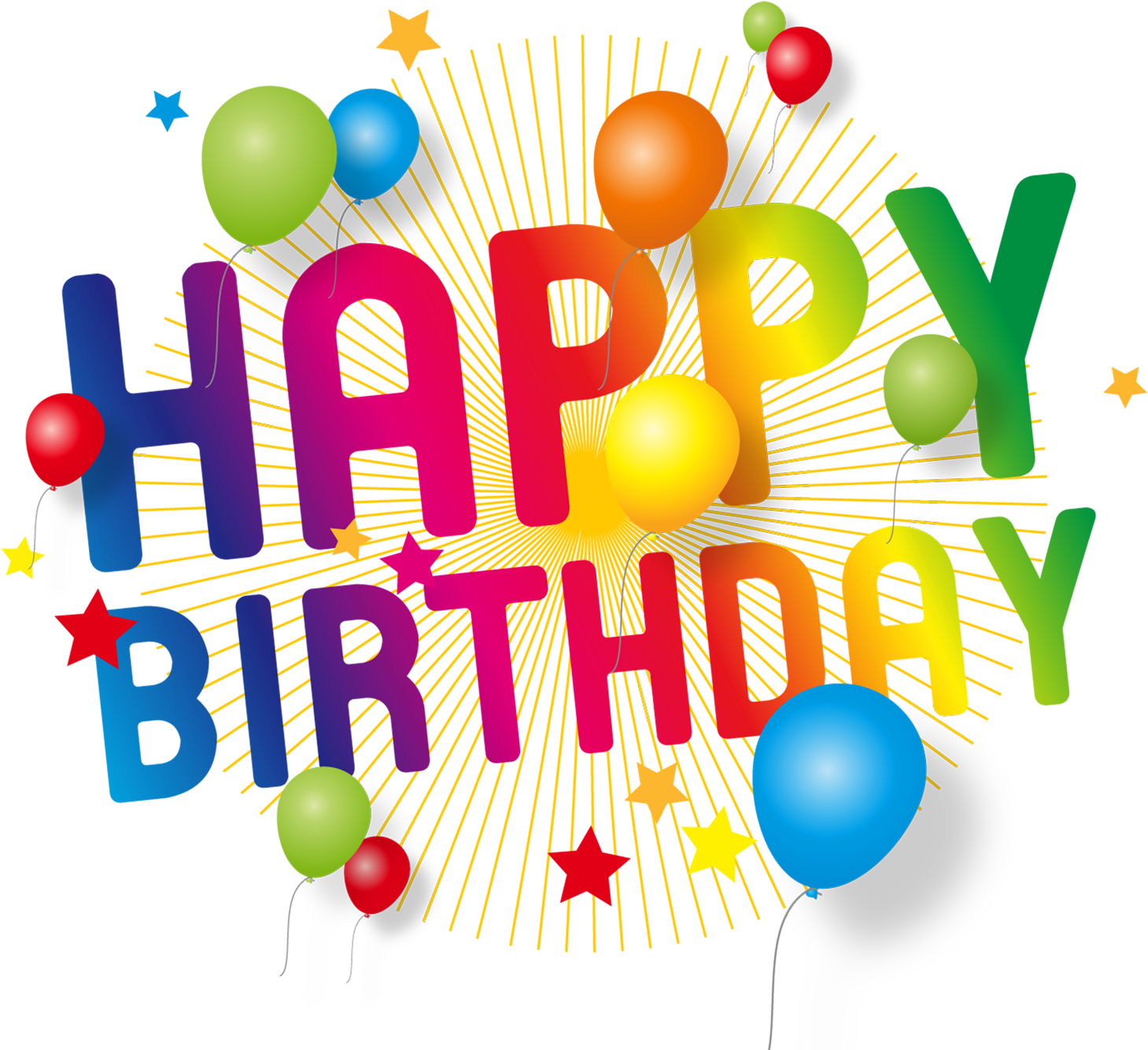 Happy Birthday Transparent Decoration Png Picture - Happy Birthday Transparent Png (1500x1455)