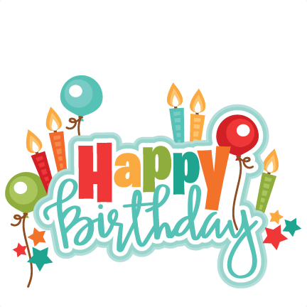 Happy Birthday Title Svg Scrapbook Cut File Cute Clipart - Classy Happy Birthday Clipart (432x432)