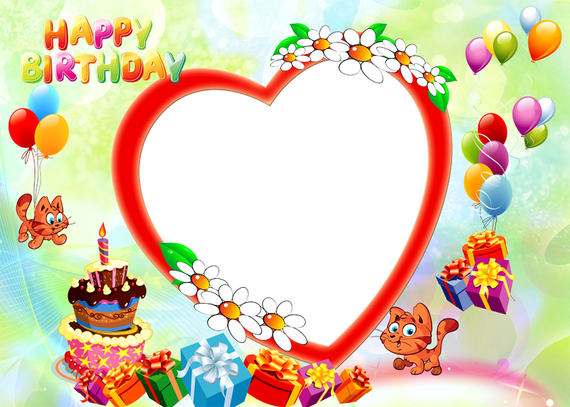 Happy Birthday Images With Photo Frame Happy Birthday - Happy Birthday Frame Download (827x591)