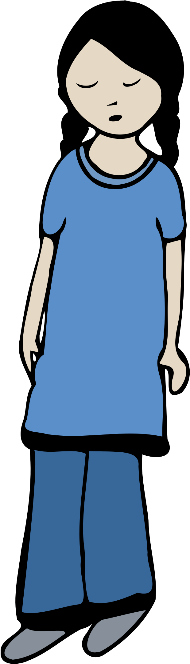 Big Image - Girl Sad Png (1697x2400)