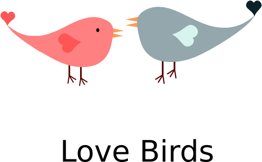 Love Birds Clip Art At Clkercom Vector Online - Birds With Umbrellas Clipart (600x315)