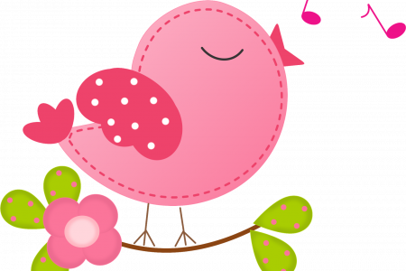 Bird Singing Clipart Love Birds Clip Art Uk Da - Passarinho Png (450x300)