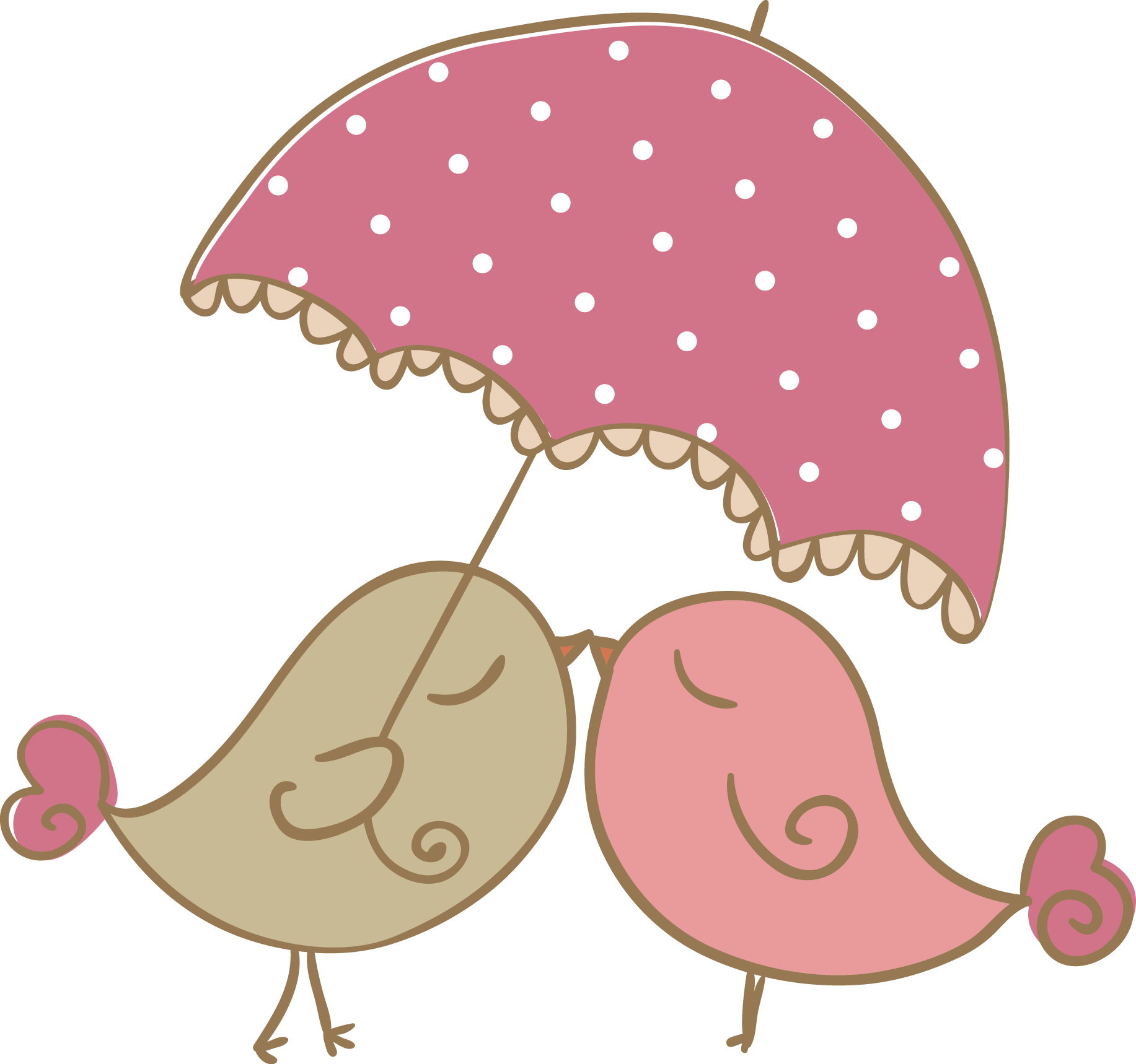 Lovebird Cartoon Clip Art - Birds In Love Cartoon (1833x1718)