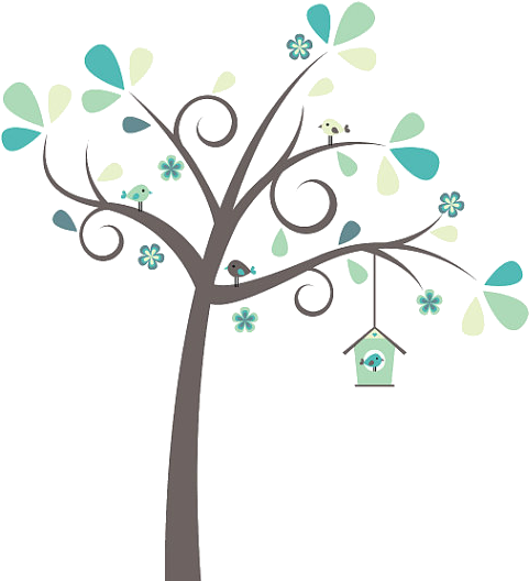 Lovebird Bird In The Tree Clip Art - Lovebird Bird In The Tree Clip Art (570x570)