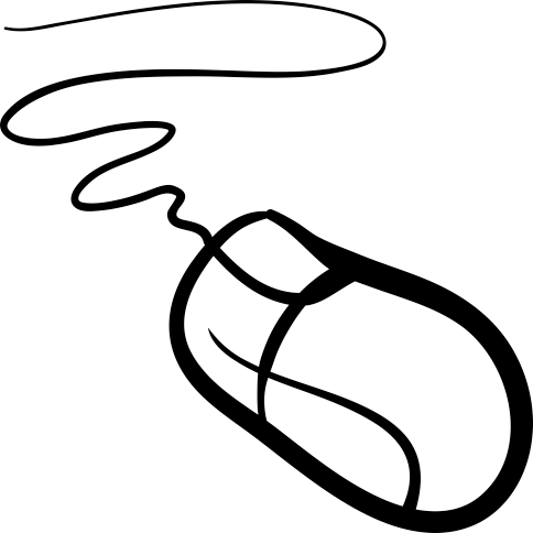 Computer Mouse Art - Desenho De Mouse Para Computador (484x484)
