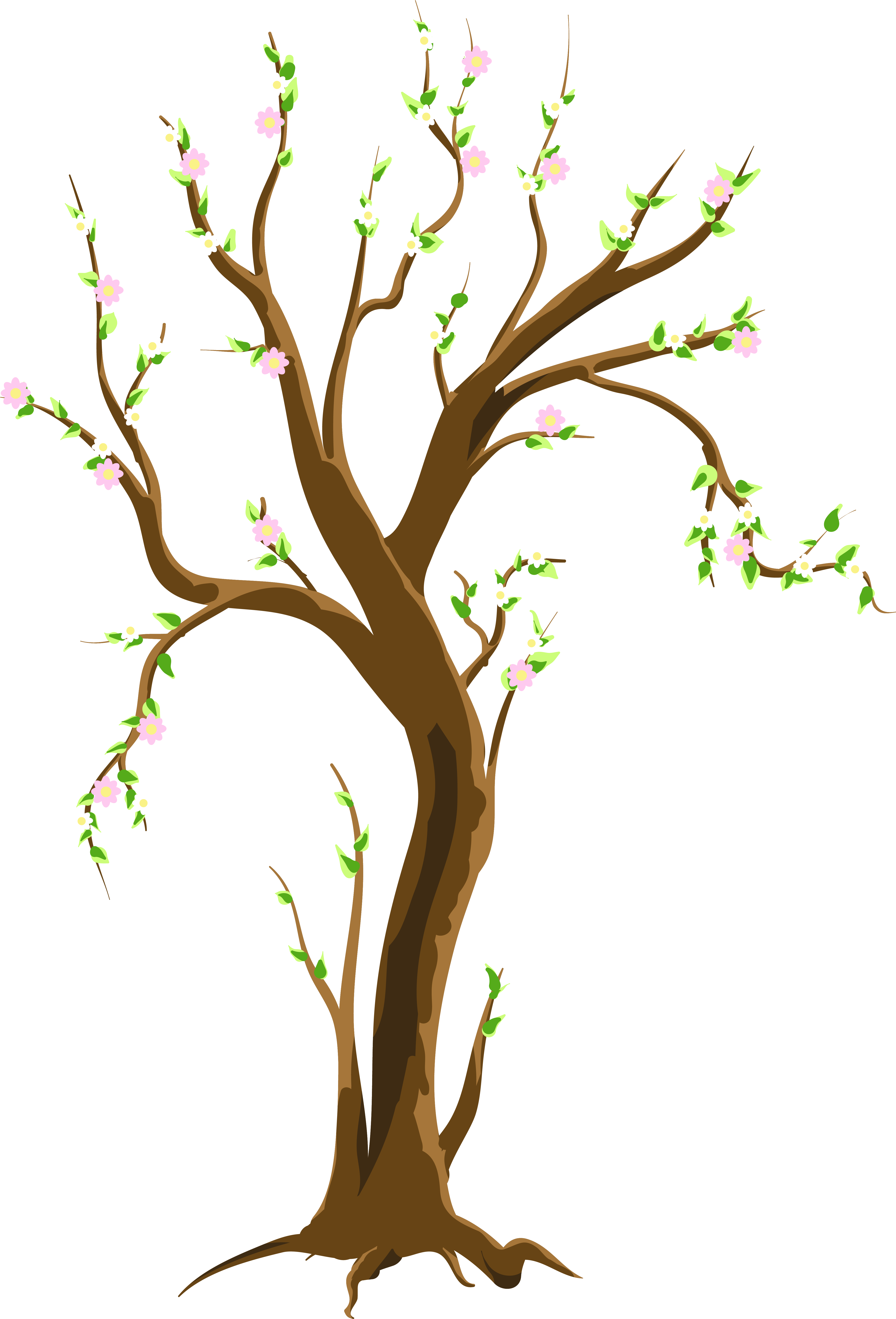 Clipart Tree Spring - Clipart Tree Spring (4638x6785)