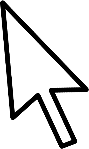 Cursor-white - Cursor Png White (344x574)