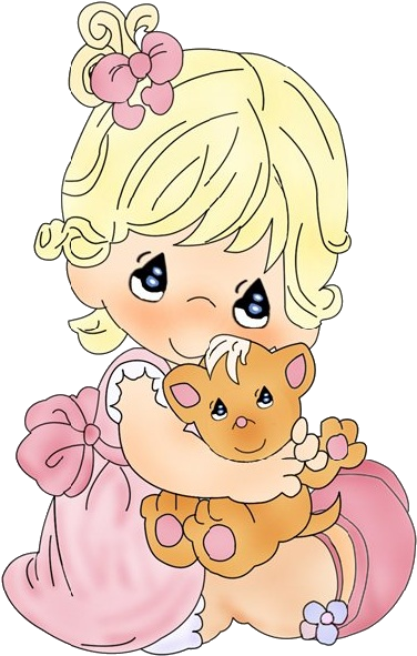 Funny - Cute Girl Baby Cartoon (600x600)