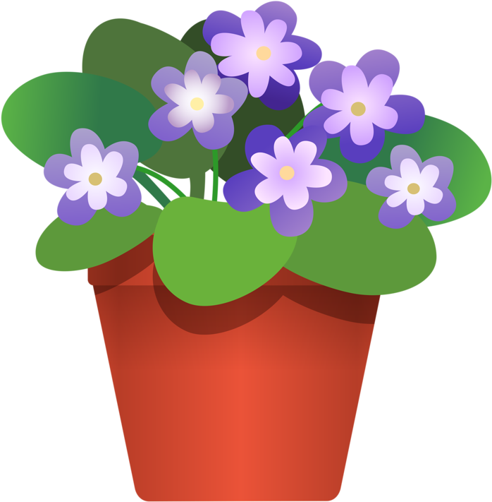 14 Summer-inspired Flower Pots - Flower In The Pot Clipart (751x800)