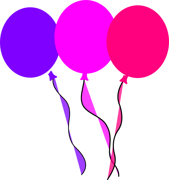 Balloon Clip Art At Clker - Clip Art Animasi (564x600)
