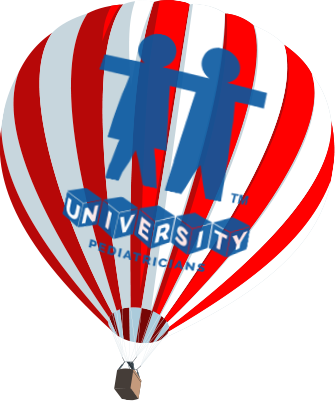Our Commitment To Your Child's Health - Hot Air Balloon (335x401)