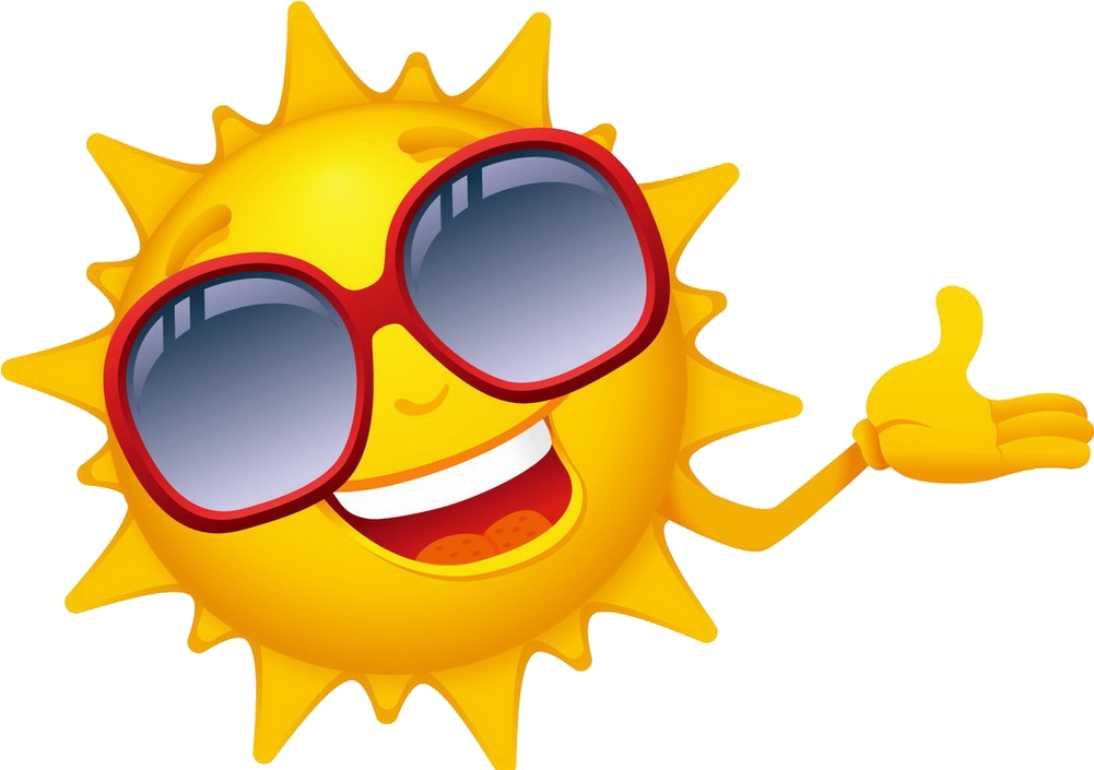 Cartoon Drawing Clip Art - Summer Sun Clip Art (1117x893)