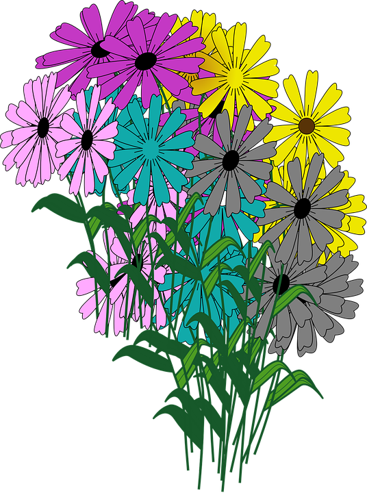 Blue Flower Clip 10, Buy Clip Art - Animated Flower Blooming (536x720)