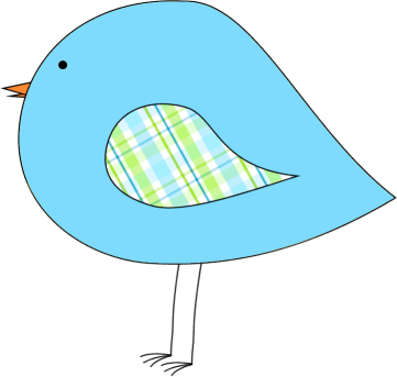Blue Spring Bird - Spring Bird Clip Art (361x343)