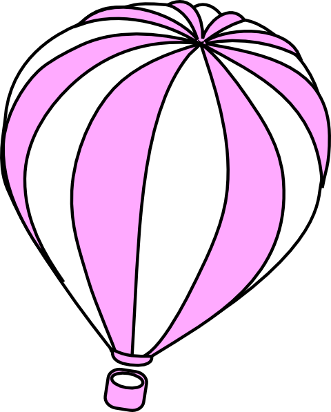 Pink - Hot - Air - Balloon - Clipart - Hot Air Balloon Clip Art (480x597)