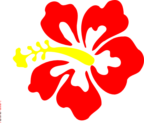 Hibiscus Flower Clipart - Hibiscus Clip Art (600x513)