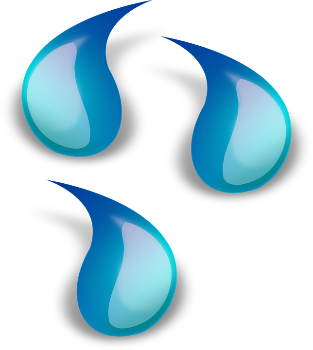 Water Droplets Clip Art - Water Drops Clipart (644x720)