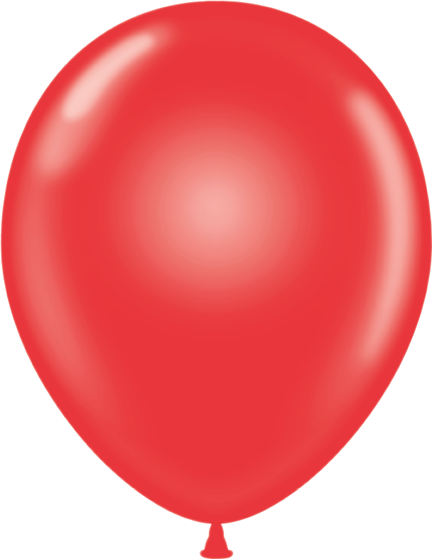 Crystal Red - 24" Round Red Latex Balloons 5 Count - Latex Balloons (800x800)