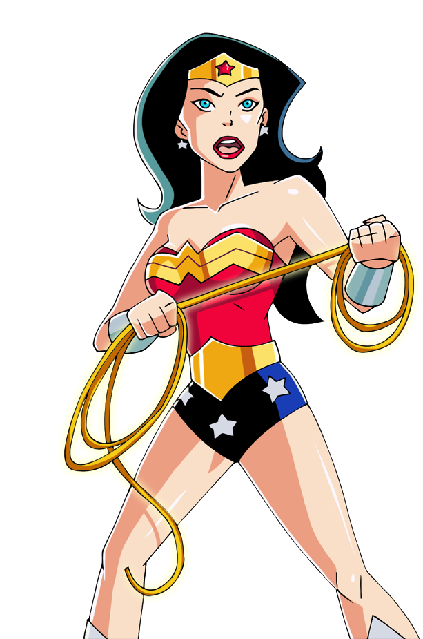 Wonder Woman By Glee-chan - Wonder Woman Cartoon Png (717x924)