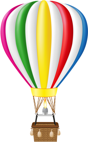 Art Kidshot Air Balloonsclip - Hot Air Balloon Clipart (322x500)