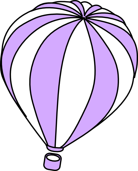 Purple Hot Air Balloon Clip Art (480x597)