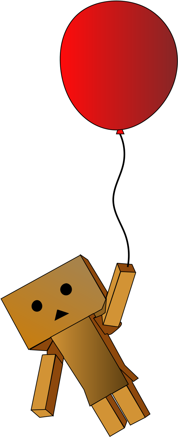 Free Robot - Robot Holding Balloon (1697x2400)