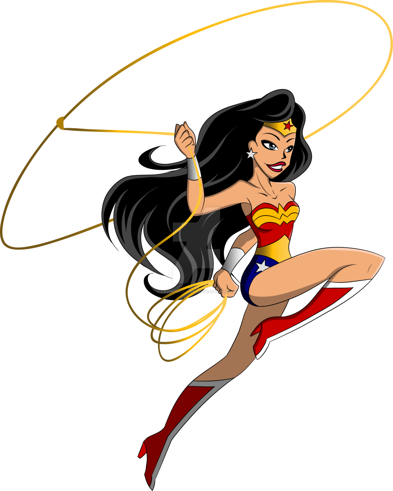 Wonder Woman Vector Art By Lvcillustrations On Deviantart - Wonder Woman Cartoon Vector (1280x1599)