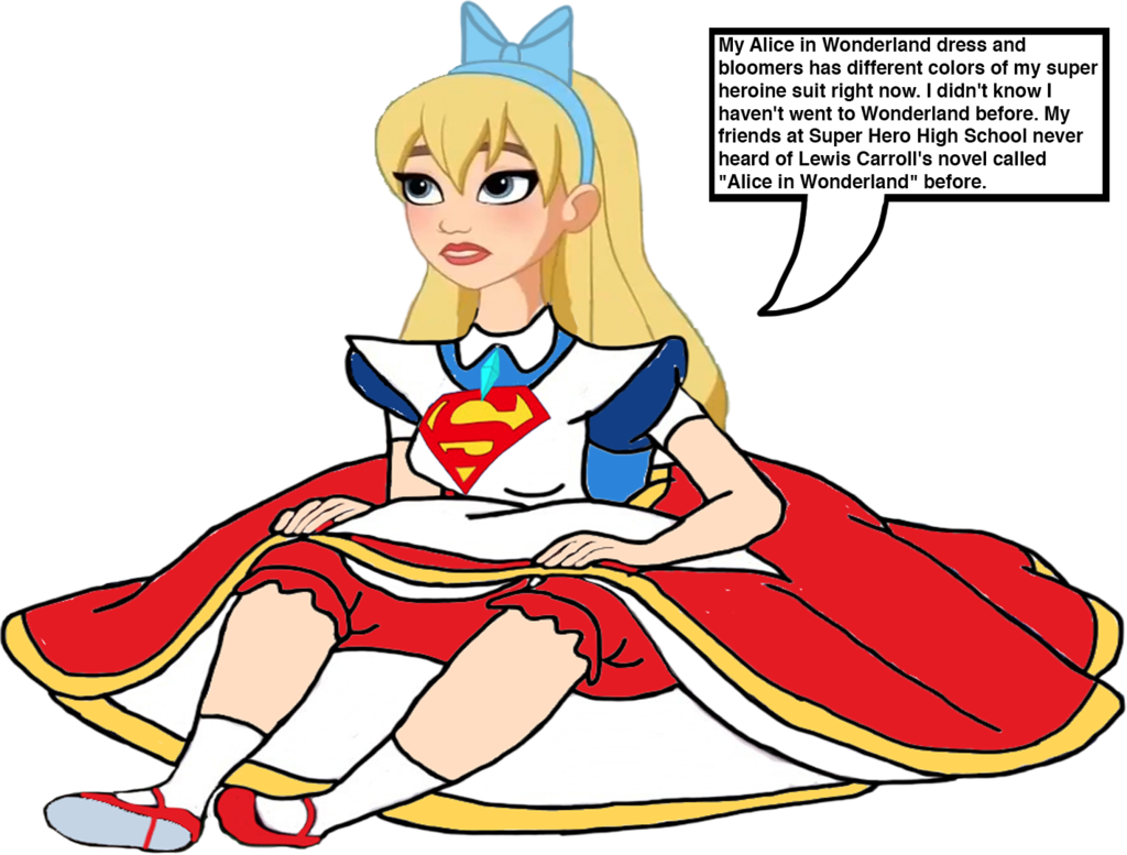 Supergirl As Little Alice By Darthraner83 - Dc Superheroes Girl Supergirl (1024x777)
