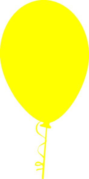 Free Yellow Balloon Cliparts, Download Free Clip Art, - Yellow Balloons Vector Png (294x590)
