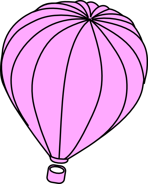 Balloon Clipart Light Pink - Hot Air Balloon Clip Art (480x597)