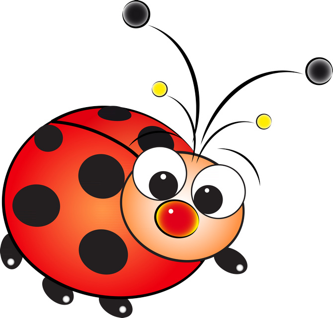 Lady Bug - Clipart Coccinelle (670x641)