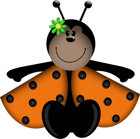 Brown Ladybugs Clip Art - Convite Joaninha (450x447)