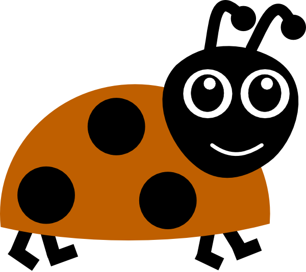 Brown Ladybug Clip Art - Uğur Böceği Resmi Çizimi (600x534)