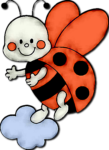 Borboletas & Joaninhas E Etc - Desenho De Joaninha Colorida (361x494)