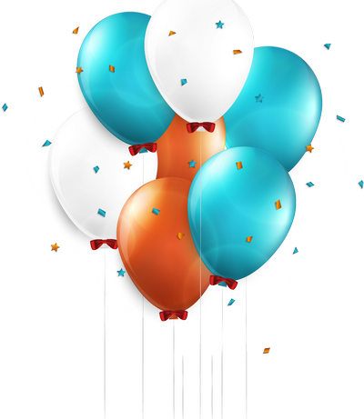 5059*5833 File Size - Přání K Narozeninám S Balónky (400x461)