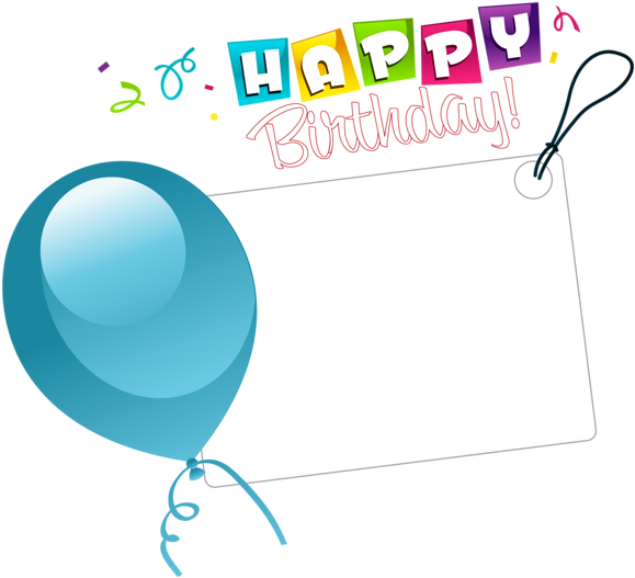 Clip Art - Happy Birthday Transparent (600x544)