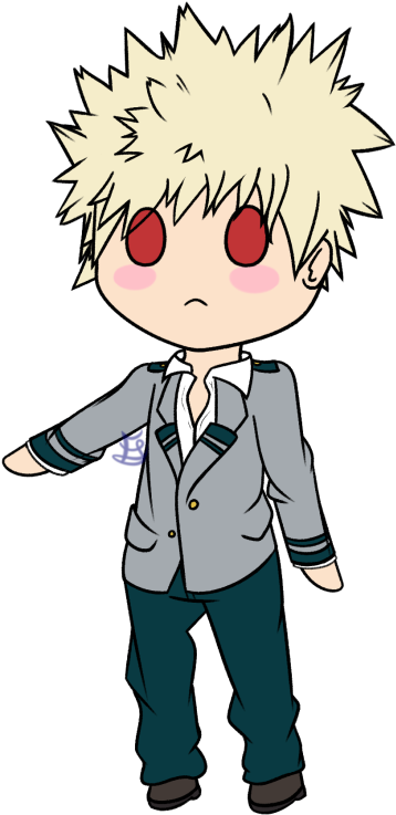 Here Is The Cutest Baby Bakugo For You To Have A Wonderful - Cartoon (515x810)