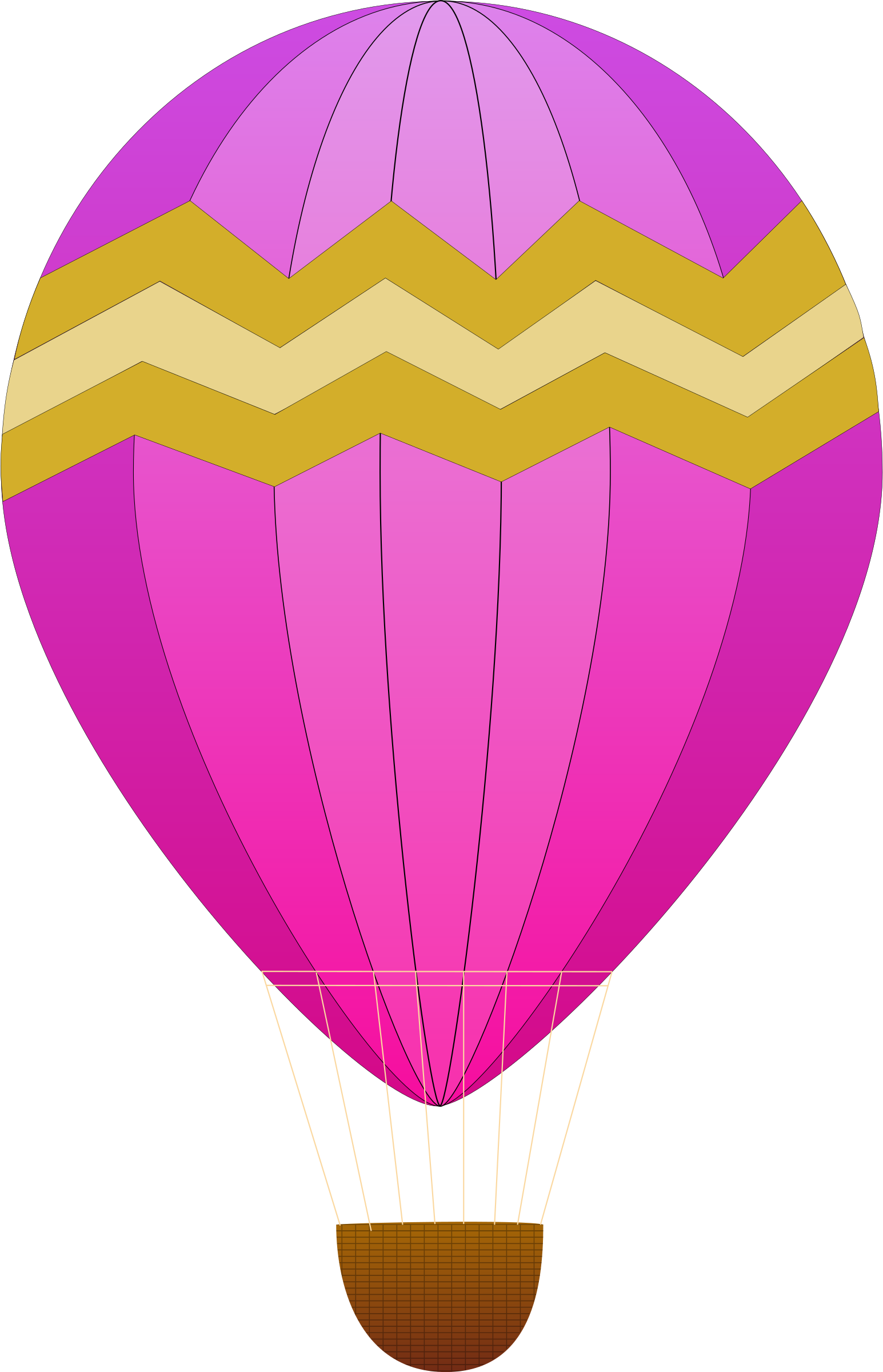 Big Image - Clip Art Hot Air Balloon (1545x2400)