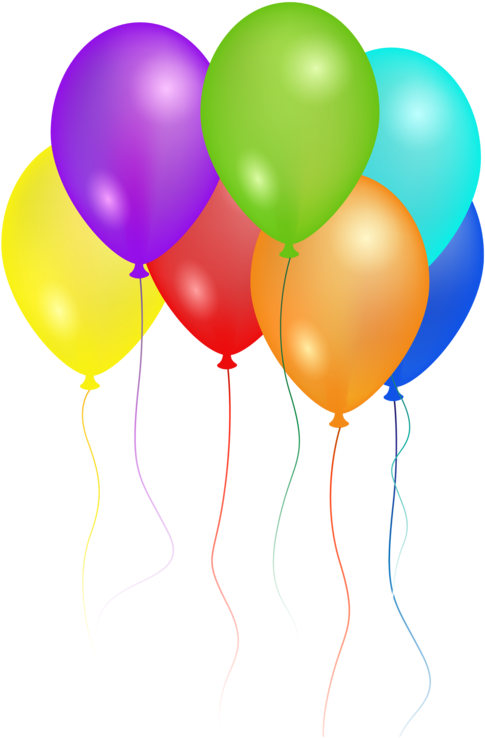 Birthday Party Balloons Png Image - Party Png (562x800)